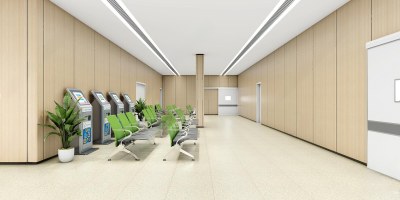 现代医院等候区3D模型下载